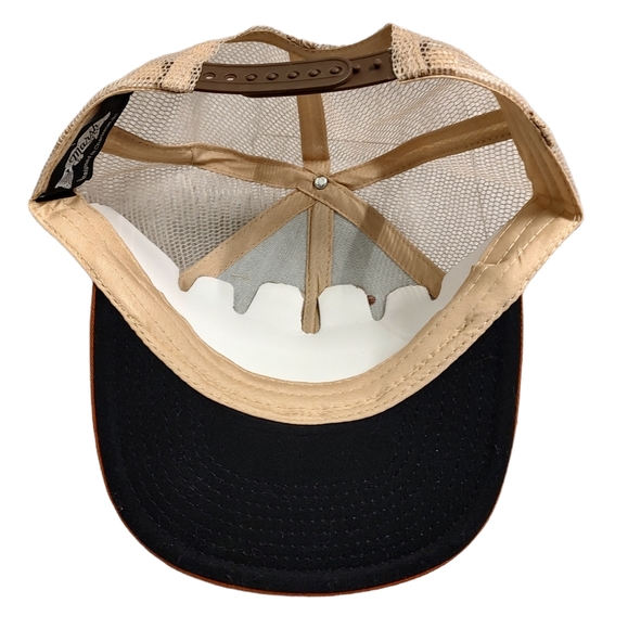 MARSH WEAR Retro Red Fish Fishing Trucker Hat Baseball Cap Orange Brown NWOT - Picture 8 of 11